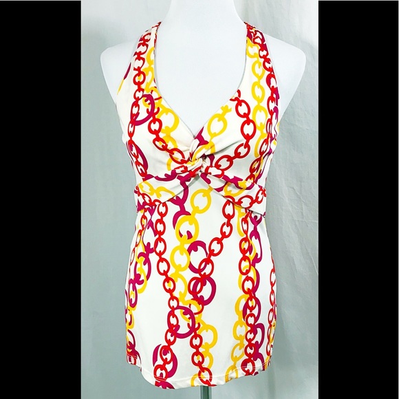 Boston Proper Tops - Boston Proper Chain Link Sleeveless Stretch Blouse